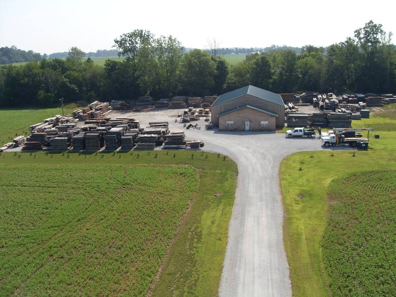 Aerial View of Twelve Mile, IN Facility / View of the yard looking east